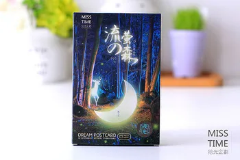 30 sheets/box Cartoon Will be glowing Streamer forest postcards / Greeting Card Assorted / Birthday Cards Lot / Gift post card
30 sheets/box Cartoon Will be glowing Streamer forest postcards / Greeting Card Assorted / Birthday Cards Lot / Gift post card