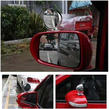 2Pcs Car Blind Spot Mirror 360 Degree Adjustable Wide Angle Convex Rear View Mirror Plating Car Parking Rearview Mirror
2Pcs Car Blind Spot Mirror 360 Degree Adjustable Wide Angle Convex Rear View Mirror Plating Car Parking Rearview Mirror