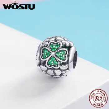 WOSTU 2019 Fashion 100% 925 Sterling Silver Lucky Shamrock Beads Fit Charm Bracelet & Necklace Delicate Jewelry Making FIC964
WOSTU 2019 Fashion 100% 925 Sterling Silver Lucky Shamrock Beads Fit Charm Bracelet & Necklace Delicate Jewelry Making FIC964