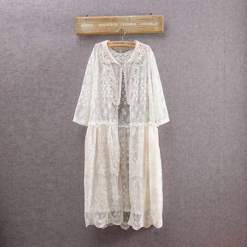 Sweet Mori Girl Lace Sundress Women Half Sleeve Embroidery Lolita Vintage Retro Hippie Boho Casual Summer Spring Outwear 16949
Sweet Mori Girl Lace Sundress Women Half Sleeve Embroidery Lolita Vintage Retro Hippie Boho Casual Summer Spring Outwear 16949
