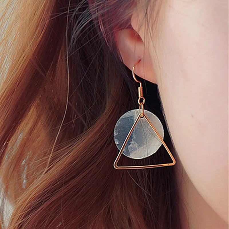 ES953 Drop Earrings For Women Triangle Natural Shell Dangle Earring Brincos Geometric Bijoux pendientes mujer 2018 NEW Arrival 
ES953 Drop Earrings For Women Triangle Natural Shell Dangle Earring Brincos Geometric Bijoux pendientes mujer 2018 NEW Arrival