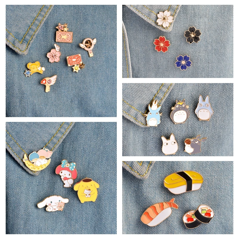 QIHE JEWELRY Japanese Style Pins Japanese Anime Badges Melody Cinnamoroll Card Captor Totoro Sushi Sakura Cartoon Enamel pin
QIHE JEWELRY Japanese Style Pins Japanese Anime Badges Melody Cinnamoroll Card Captor Totoro Sushi Sakura Cartoon Enamel pin