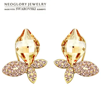 Neoglory Austria Crystal & Rhinestone Stud Earrings Romantic Butterfly Stylish Light Yellow Gold Color Elegant Design For Lady
Neoglory Austria Crystal & Rhinestone Stud Earrings Romantic Butterfly Stylish Light Yellow Gold Color Elegant Design For Lady