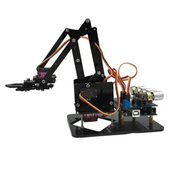 DIY Assembly 4 Axis Servo 4DOF Mechanical Robot Arm Manipulator Kit Arduino Science Learning Educational Toys
DIY Assembly 4 Axis Servo 4DOF Mechanical Robot Arm Manipulator Kit Arduino Science Learning Educational Toys
