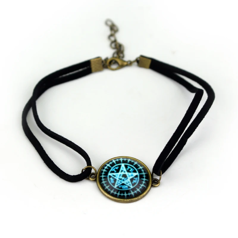 Anime Jewelry Black Butler Glasses Pentagram Bracelets for Women Double Layer Rope Bracelet
Anime Jewelry Black Butler Glasses Pentagram Bracelets for Women Double Layer Rope Bracelet