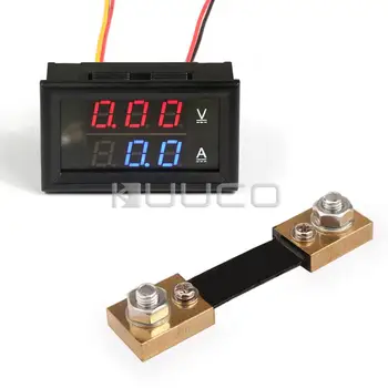 DC 6V/12V/24V Digital Tester 2in1 Dual Display Voltmeter Ammeter DC 0 ~100V/100A Red Led Volt Amp Meter With Resistive Shunt
DC 6V/12V/24V Digital Tester 2in1 Dual Display Voltmeter Ammeter DC 0 ~100V/100A Red Led Volt Amp Meter With Resistive Shunt