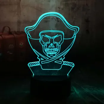 New 2018 3D Lamparas Pirates of the Caribbean Boy Kid Sleep Desk LED Lamp Table Night Light Colorful Gradient Light Child lamp 
New 2018 3D Lamparas Pirates of the Caribbean Boy Kid Sleep Desk LED Lamp Table Night Light Colorful Gradient Light Child lamp