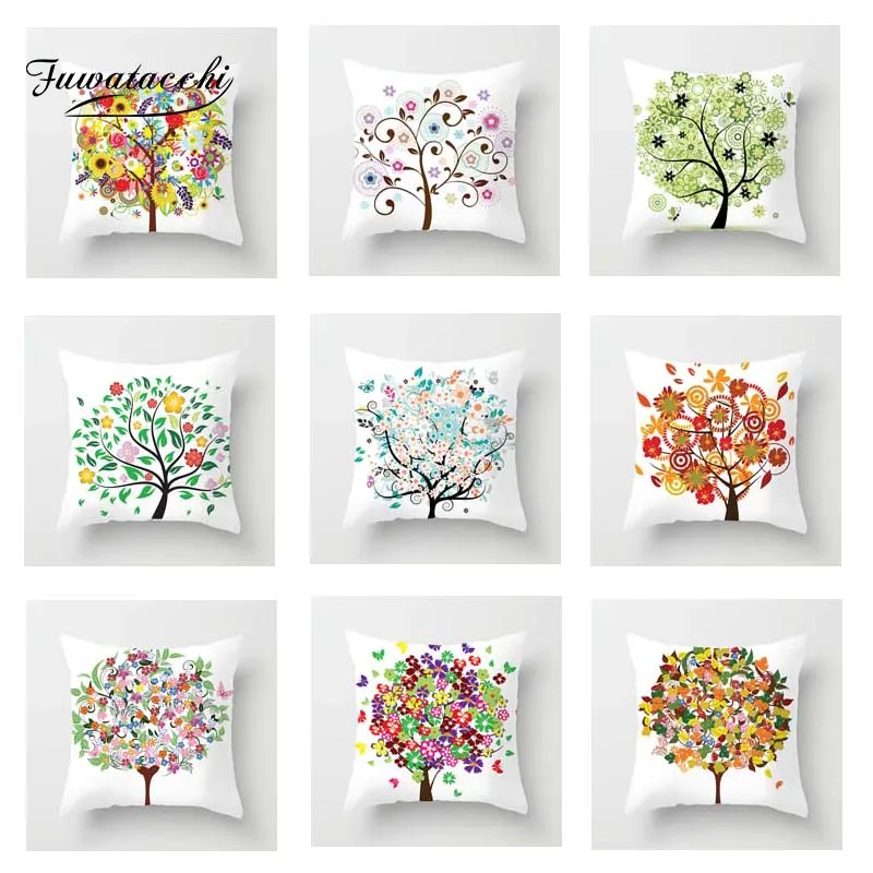 Fuwatacchi Multi-Color Tree Cushion Cover White Soft Throw Pillow Cover Decorative Sofa Pillow Case Pillowcase
Fuwatacchi Multi-Color Tree Cushion Cover White Soft Throw Pillow Cover Decorative Sofa Pillow Case Pillowcase