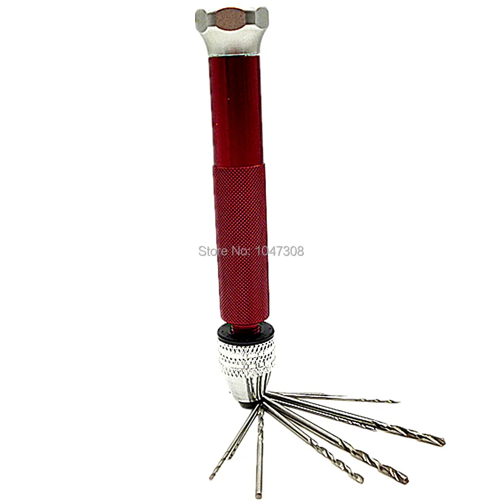 Hand Drill Beading Jewelry Tool Bead Hand Twist Drill Chuck 0.3-3mm Manual Drill W/10pc Micro Mini Twist Drill Bit Hss Microbit
Hand Drill Beading Jewelry Tool Bead Hand Twist Drill Chuck 0.3-3mm Manual Drill W/10pc Micro Mini Twist Drill Bit Hss Microbit