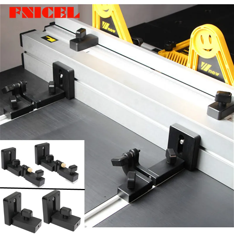2Pcs Profile Fence Connector for T-tracks Sliding Backing Bracket Plus with Fine Adjustment Scale for Woodworking Workbench DIY
2Pcs Profile Fence Connector for T-tracks Sliding Backing Bracket Plus with Fine Adjustment Scale for Woodworking Workbench DIY