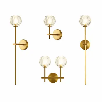 Modern Led Crystal Wall Lamp Light Decor Bedroom Home Wall Sconce Lamp Luminaire iron decoration bedside Mirror Lighting Fixture
Modern Led Crystal Wall Lamp Light Decor Bedroom Home Wall Sconce Lamp Luminaire iron decoration bedside Mirror Lighting Fixture