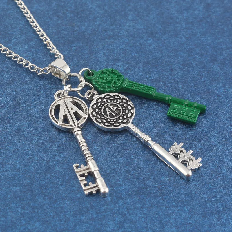 Unisex hot accessories Fashion Movie Ready Player One 3 keys pendant Necklace Woman Carnival Purim Nightclub Bar party Jewelry
Unisex hot accessories Fashion Movie Ready Player One 3 keys pendant Necklace Woman Carnival Purim Nightclub Bar party Jewelry