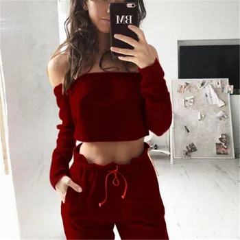 Women Crop Top Blouse Pants Two-piece Playsuit Bodysuit Jumpsuit Romper Set Ladies Womens Off Shoulder Jumpsuits
Women Crop Top Blouse Pants Two-piece Playsuit Bodysuit Jumpsuit Romper Set Ladies Womens Off Shoulder Jumpsuits