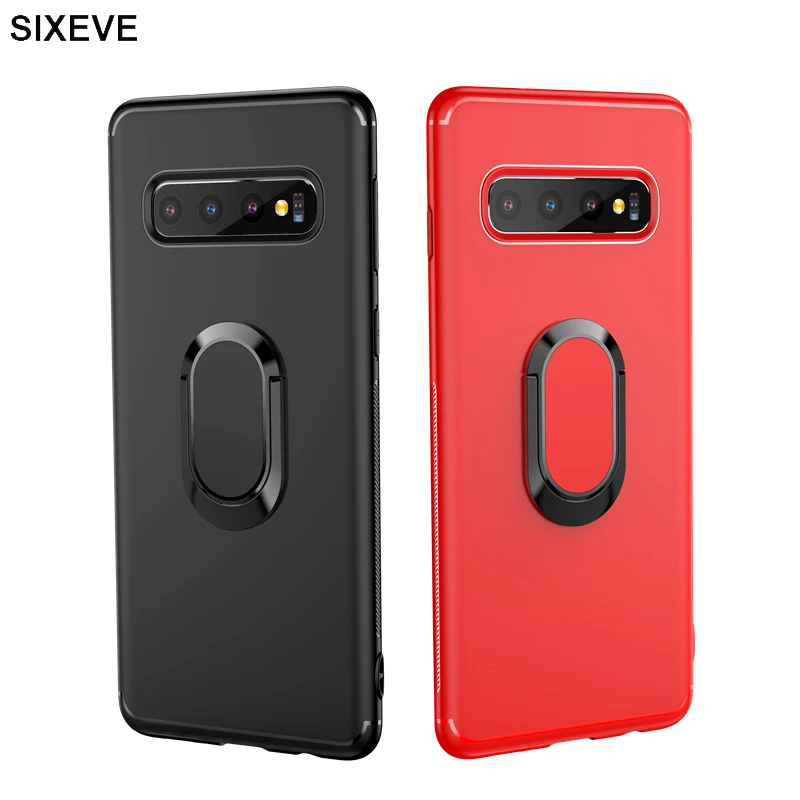 Luxury Bracket Ring Shockproof Soft TPU Case for Samsung Galaxy S8 S9 S10 Plus Lite S10E Note 8 9 Cell Phone Magnetic Back Cover
Luxury Bracket Ring Shockproof Soft TPU Case for Samsung Galaxy S8 S9 S10 Plus Lite S10E Note 8 9 Cell Phone Magnetic Back Cover