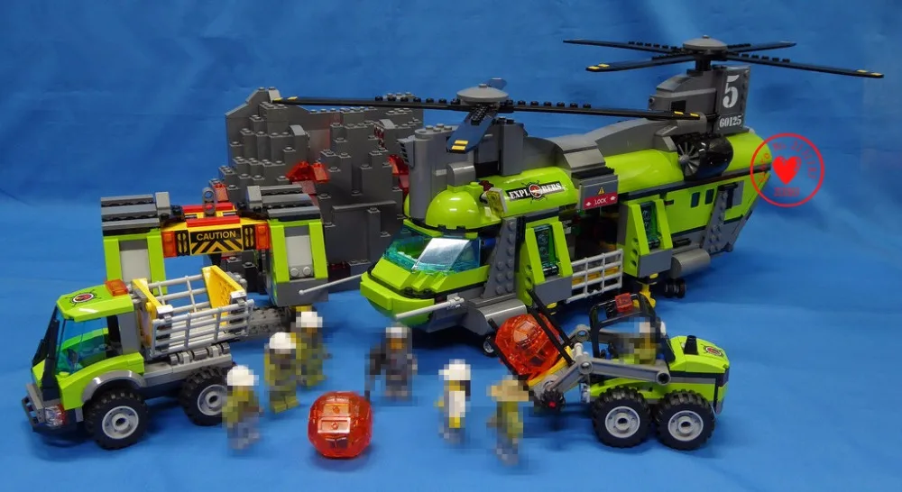 New City Volcano Heavy-lift Helicopter Exploration fit city figures Building Block Bricks diy Toys kid gift boys
New City Volcano Heavy-lift Helicopter Exploration fit city figures Building Block Bricks diy Toys kid gift boys