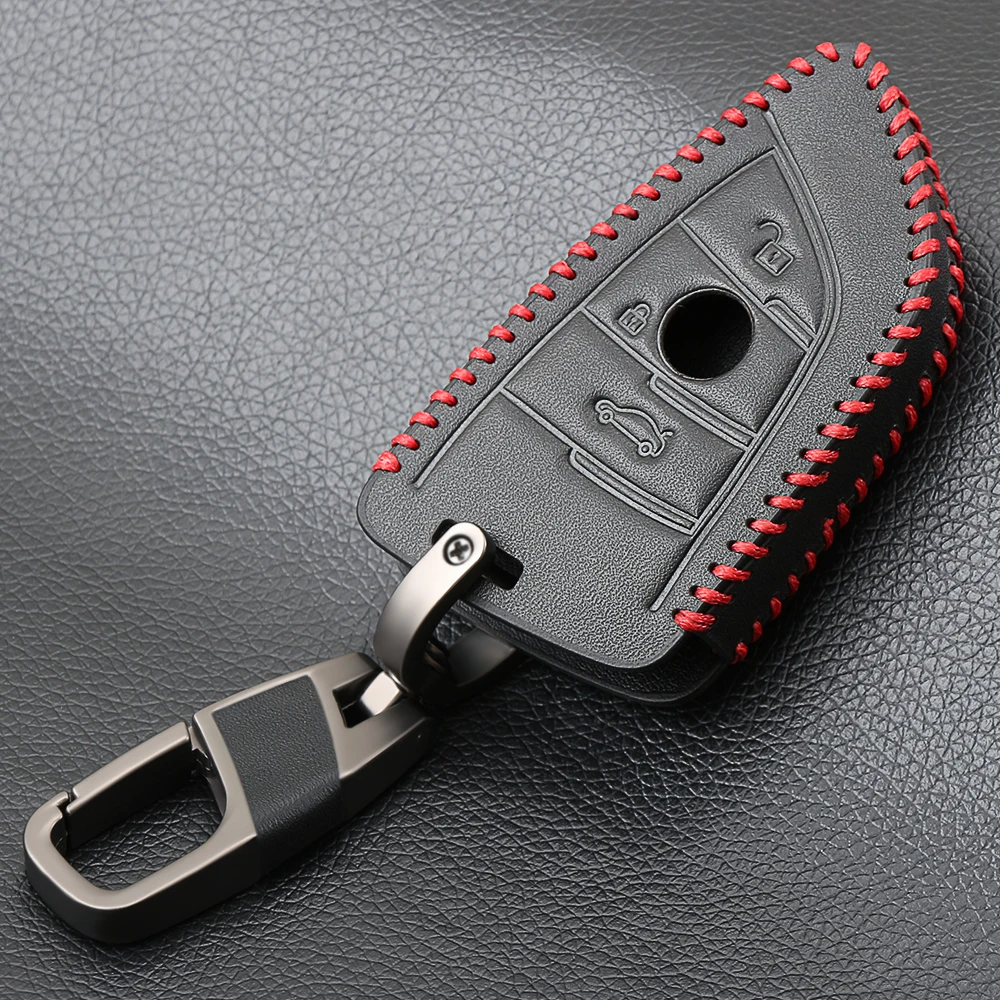 Leather Car Key Case Key Cover Key Shell Protector for BMW X5 F15 X6 F16 G30 7 Series G11 X1 F48 F39 Accessories Car Styling
Leather Car Key Case Key Cover Key Shell Protector for BMW X5 F15 X6 F16 G30 7 Series G11 X1 F48 F39 Accessories Car Styling