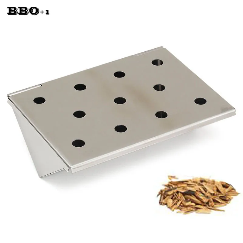 6.14'' V-Shape Gas Grill Smoker Box Stainless Smoker Box Short BBQ Smoker Box For Garden Flavor Wood Chips Barbecue Accessories
6.14'' V-Shape Gas Grill Smoker Box Stainless Smoker Box Short BBQ Smoker Box For Garden Flavor Wood Chips Barbecue Accessories