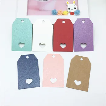100Pcs Packaging kraft Paper Gift Hang Tag Card With Hollow Heart Colorful Blank Paper Lovely Labels Card 5x3cm 
100Pcs Packaging kraft Paper Gift Hang Tag Card With Hollow Heart Colorful Blank Paper Lovely Labels Card 5x3cm
