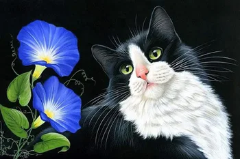 CAMMITEVER DIY Animal Diamond Painting Cross Stitch Full Diamond Embroidery Cat and Flower Mosaic Picture of Rhinestones
CAMMITEVER DIY Animal Diamond Painting Cross Stitch Full Diamond Embroidery Cat and Flower Mosaic Picture of Rhinestones