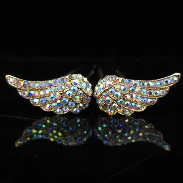 6 Pcs /Set Starburst wings of angel Bridal Wedding Prom Shiny Crystal Rhinestones Hair Pins Hair Accessory 3 colors for choose
6 Pcs /Set Starburst wings of angel Bridal Wedding Prom Shiny Crystal Rhinestones Hair Pins Hair Accessory 3 colors for choose