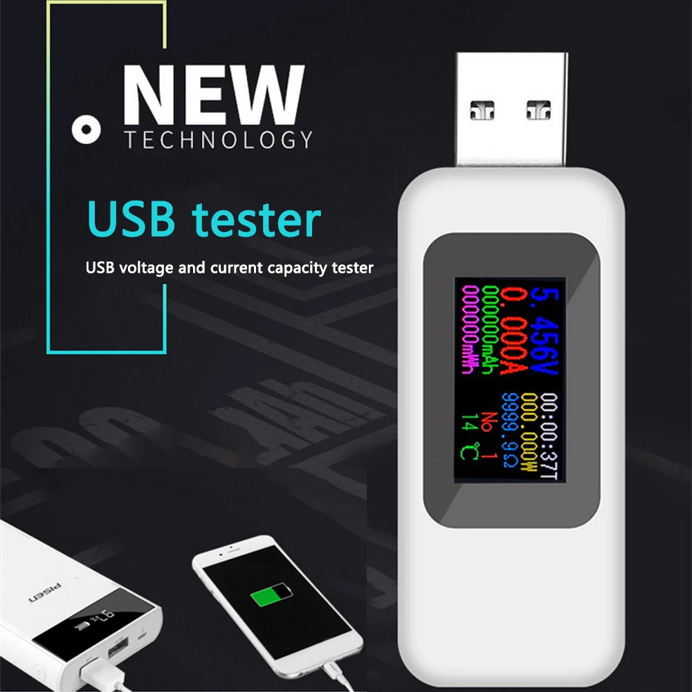 10 in 1 DC USB Tester Current 4-30V Voltage Meter Timing Ammeter Digital Monitor Cut-off Power Indicator Charger Volt Detector
10 in 1 DC USB Tester Current 4-30V Voltage Meter Timing Ammeter Digital Monitor Cut-off Power Indicator Charger Volt Detector