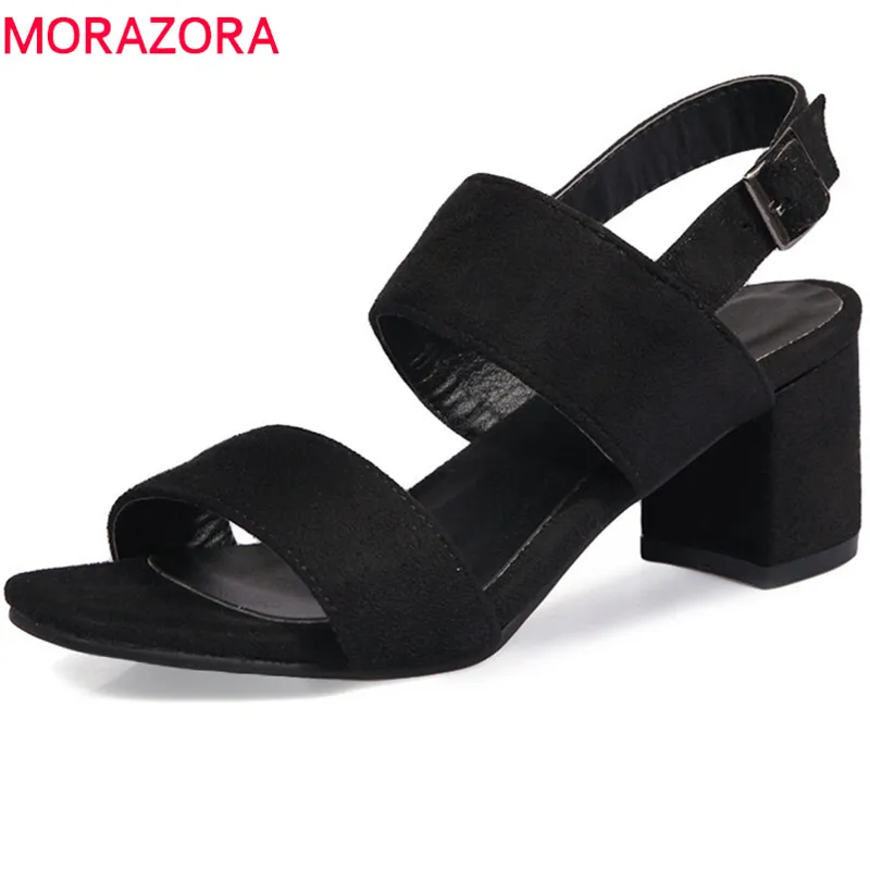 MORAZORA 2020 new arrive women sandals spring summer fashion buckle comfortable med heels elegant flock size33-43 shoes woman
MORAZORA 2020 new arrive women sandals spring summer fashion buckle comfortable med heels elegant flock size33-43 shoes woman
