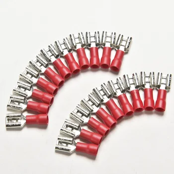 20Pcs Electrical Crimp Terminal 16-22AWG Splice Wire Connector Insulated Female Crimp Spade Terminal
20Pcs Electrical Crimp Terminal 16-22AWG Splice Wire Connector Insulated Female Crimp Spade Terminal