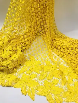 High quality polyester nigerian wedding african lace fabric/ guipure cord lace fabric for party dress in Yellow color
High quality polyester nigerian wedding african lace fabric/ guipure cord lace fabric for party dress in Yellow color