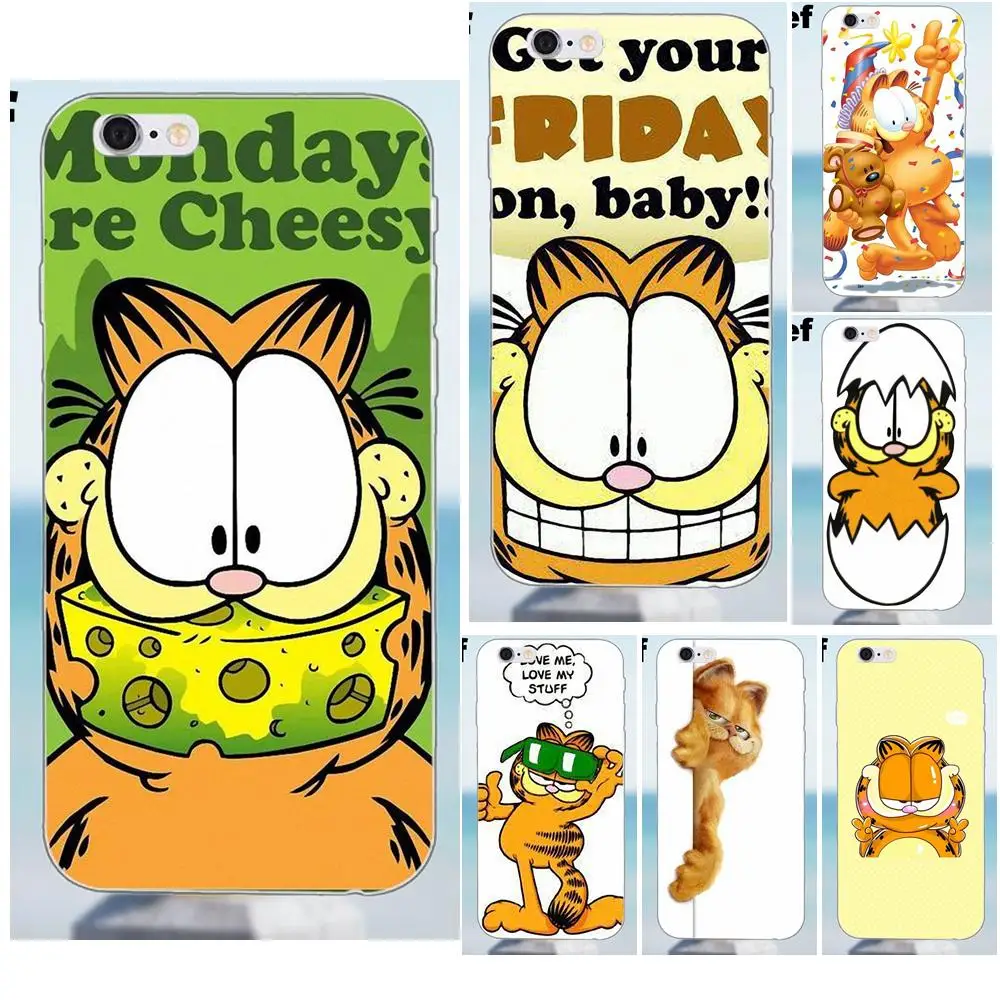 For iPhone 4 4S 5 5S 5C SE 6 6S 7 8 Plus X Samsung Galaxy A3 A5 J1 J3 J5 J7 2016 2017 TPU Protector Cute Cartoon Garfield Cat
For iPhone 4 4S 5 5S 5C SE 6 6S 7 8 Plus X Samsung Galaxy A3 A5 J1 J3 J5 J7 2016 2017 TPU Protector Cute Cartoon Garfield Cat