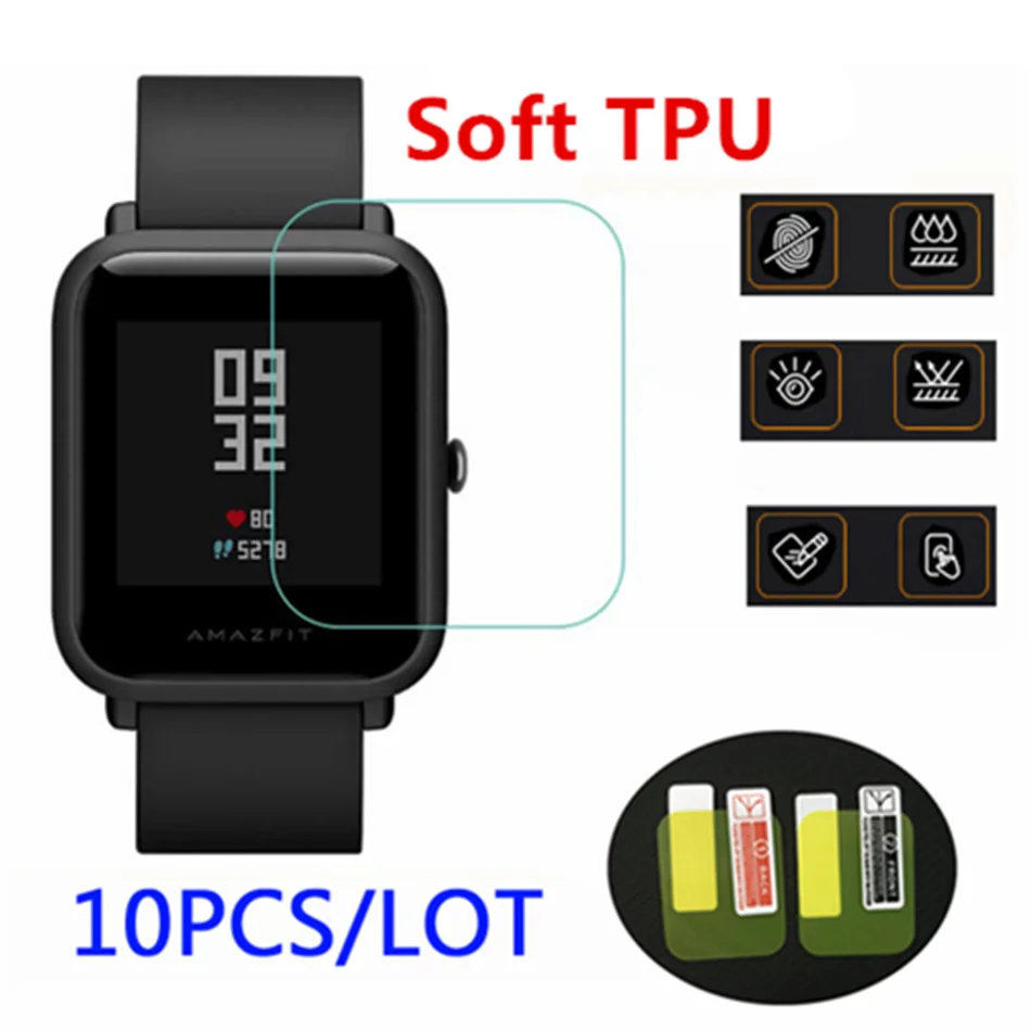 10pcs/wholesale original for xiaomi huami Amazfit bip Screen Protectors ultra-thin protective film full HD TPU smart movie watch
10pcs/wholesale original for xiaomi huami Amazfit bip Screen Protectors ultra-thin protective film full HD TPU smart movie watch