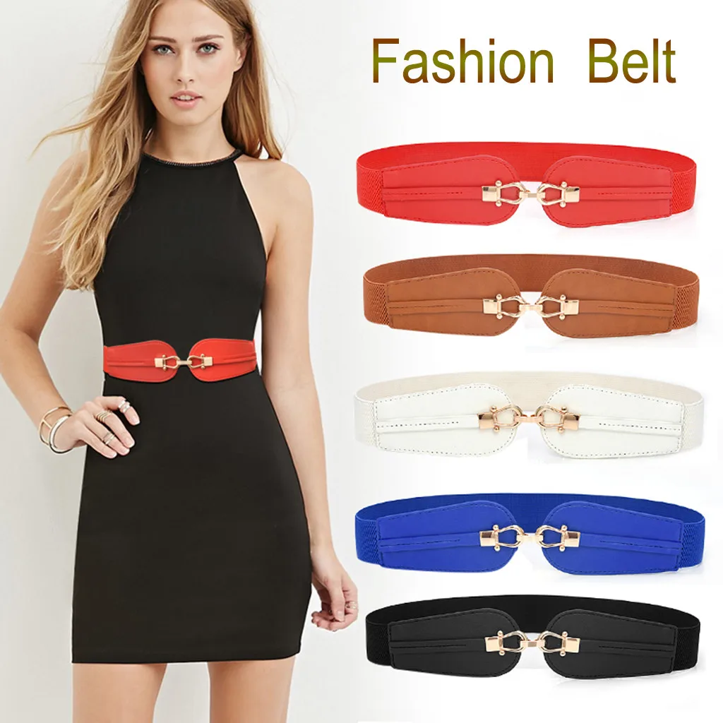 Women's Wild Waistband Elastic Stretch Dress Waist Belt Buckle Band long waist belt 2019 Dress Adornment For women red black
Women's Wild Waistband Elastic Stretch Dress Waist Belt Buckle Band long waist belt 2019 Dress Adornment For women red black
