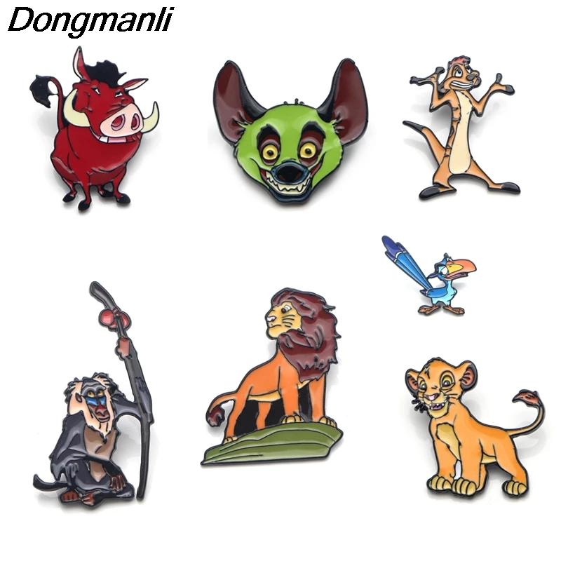 P3350 Dongmanli The Lion King Enamel Pin Brooches Cartoon Creative Metal Brooch Pins Badge backpack bag Collar Jewelry
P3350 Dongmanli The Lion King Enamel Pin Brooches Cartoon Creative Metal Brooch Pins Badge backpack bag Collar Jewelry