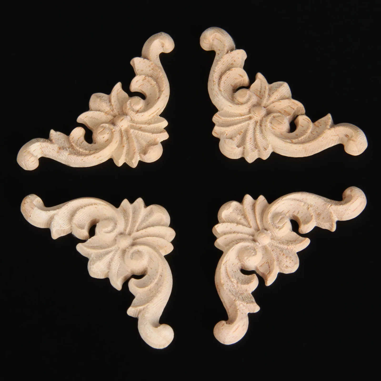 4 pcs Vintage Unpainted Wood Carved Corner Onlay Applique Frame For Home Furniture Wall Cabinet Door Decor Crafts 4*4cm
4 pcs Vintage Unpainted Wood Carved Corner Onlay Applique Frame For Home Furniture Wall Cabinet Door Decor Crafts 4*4cm