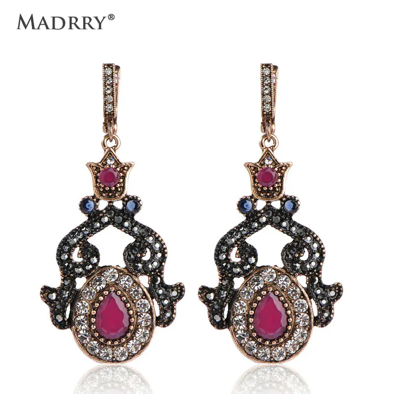 Fine Vintage Turkish Red Jewelry Max Brinco Brincos Grandes Oso Crown India Women Joias Antique Gold color Accessories Fashion
Fine Vintage Turkish Red Jewelry Max Brinco Brincos Grandes Oso Crown India Women Joias Antique Gold color Accessories Fashion
