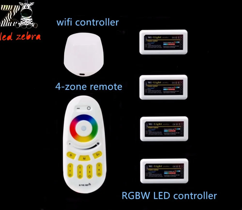 Milight FUT038 RGBW Led Controller 2.4G Wireless RGBW Remote WIFI IBOX1 Phone App For RGB RGBW RGBWW Led Strip DC12-24V
Milight FUT038 RGBW Led Controller 2.4G Wireless RGBW Remote WIFI IBOX1 Phone App For RGB RGBW RGBWW Led Strip DC12-24V