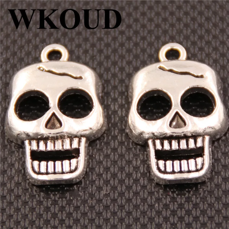 WKOUD 20 штук посеребренные человек череп серии ожерелье, серьги, ювелирное изделие, подвеска из сплава для творчества, иных металлических ювелирных изделий
WKOUD 20 штук посеребренные человек череп серии ожерелье, серьги, ювелирное изделие, подвеска из сплава для творчества, иных металлических ювелирных изделий