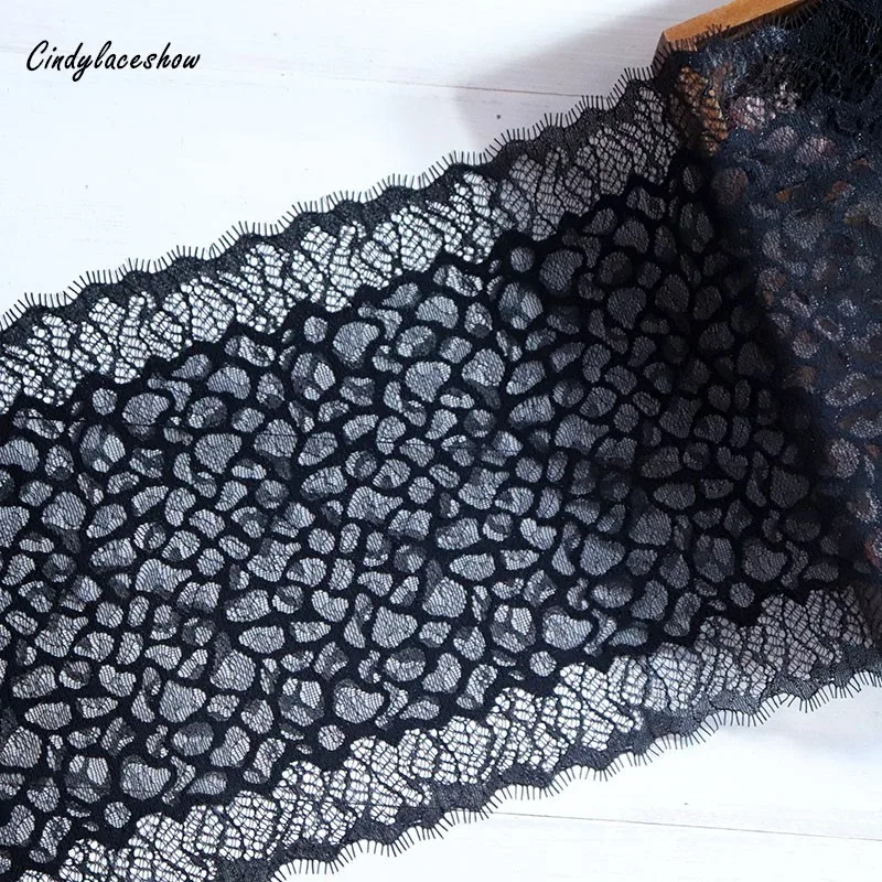 1.45 Meters Soft Knitted Eyelash Lace Fabrics Cindylaceshow 100% Nylon Underwear Lace Fabrics Black Lace Trims 22CM Wide*145CM
1.45 Meters Soft Knitted Eyelash Lace Fabrics Cindylaceshow 100% Nylon Underwear Lace Fabrics Black Lace Trims 22CM Wide*145CM