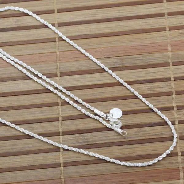N226-22 wholesale silver plated necklace, silver fashion jewelry Shine Twisted Line 2mm 22 inches Necklace /cgzakygatp
N226-22 wholesale silver plated necklace, silver fashion jewelry Shine Twisted Line 2mm 22 inches Necklace /cgzakygatp