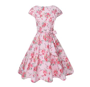 Summer Dress Women Short Casual Flowers Evening Party Dress Robe Femme 50 S 60 S Elegant Vintage Rockabilly Summer Dress
Summer Dress Women Short Casual Flowers Evening Party Dress Robe Femme 50 S 60 S Elegant Vintage Rockabilly Summer Dress