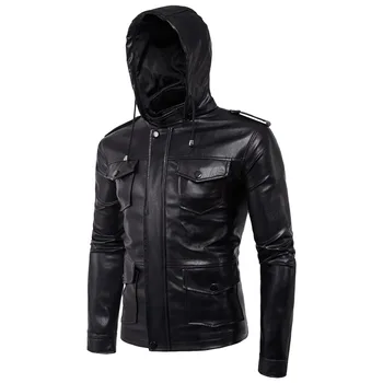 Men PU leather jackets 2017 New brand Casual Mens Leather jackets And Coats,Hat DetaChable
Men PU leather jackets 2017 New brand Casual Mens Leather jackets And Coats,Hat DetaChable