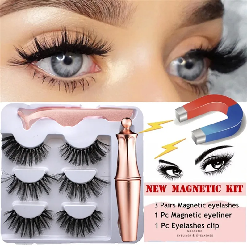3 Pairs Magnetic False Eyelashes 5 Magnet Reusable Eyelashes Natural Soft Eyelashes Extension Magnetic Eyelash Kit Eye Makeup
3 Pairs Magnetic False Eyelashes 5 Magnet Reusable Eyelashes Natural Soft Eyelashes Extension Magnetic Eyelash Kit Eye Makeup