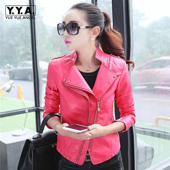 New Autumn Ladies Short Jackets Fashion PU Leather Solid Jacket Casual Zipper Moto Outwear Streetwear Slim Coat Plus Size
New Autumn Ladies Short Jackets Fashion PU Leather Solid Jacket Casual Zipper Moto Outwear Streetwear Slim Coat Plus Size