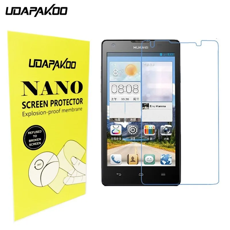 Soft Glass film Nano Explosion-proof glass Screen Protector For Huawei G520 G525 Ascend Y300 D2 G700 P6 G300 U8818 U8815 Y320
Soft Glass film Nano Explosion-proof glass Screen Protector For Huawei G520 G525 Ascend Y300 D2 G700 P6 G300 U8818 U8815 Y320