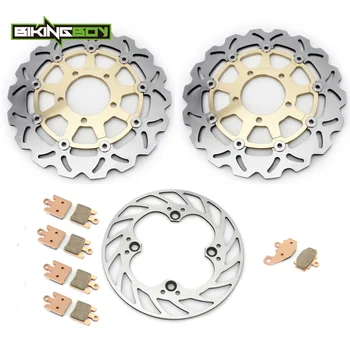 BIKINGBOY Front Rear Brake Discs Disks Rotors Pads For Kawasaki ZX6RR Ninja 2005 ZX6R 636 Ninja 2005 2006 ZX10R Ninja 2004-2006
BIKINGBOY Front Rear Brake Discs Disks Rotors Pads For Kawasaki ZX6RR Ninja 2005 ZX6R 636 Ninja 2005 2006 ZX10R Ninja 2004-2006