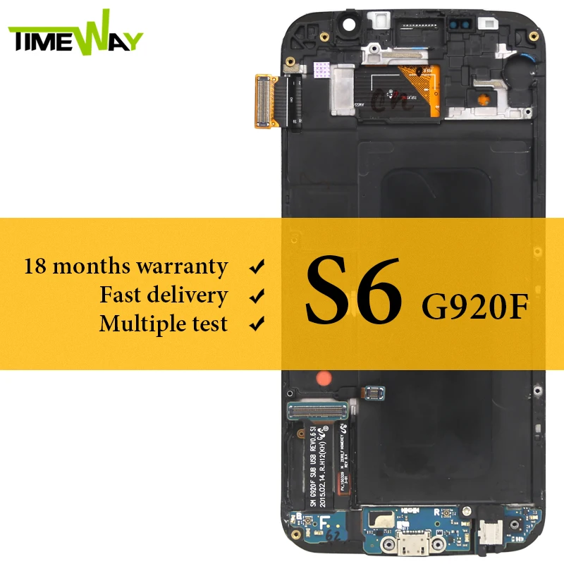 Grade LCD For Samsung S6 LCD Display With Frame Touch Screen Digitizer Assembly For Samsung S6 G920F Screen
Grade LCD For Samsung S6 LCD Display With Frame Touch Screen Digitizer Assembly For Samsung S6 G920F Screen