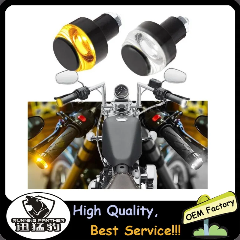1 Pc LED Motorcycle Handlebar End Turn Signal Light Yellow Universal 22mm Indicator Flasher Handle Bar Blinker Side Marker Lamp
1 Pc LED Motorcycle Handlebar End Turn Signal Light Yellow Universal 22mm Indicator Flasher Handle Bar Blinker Side Marker Lamp