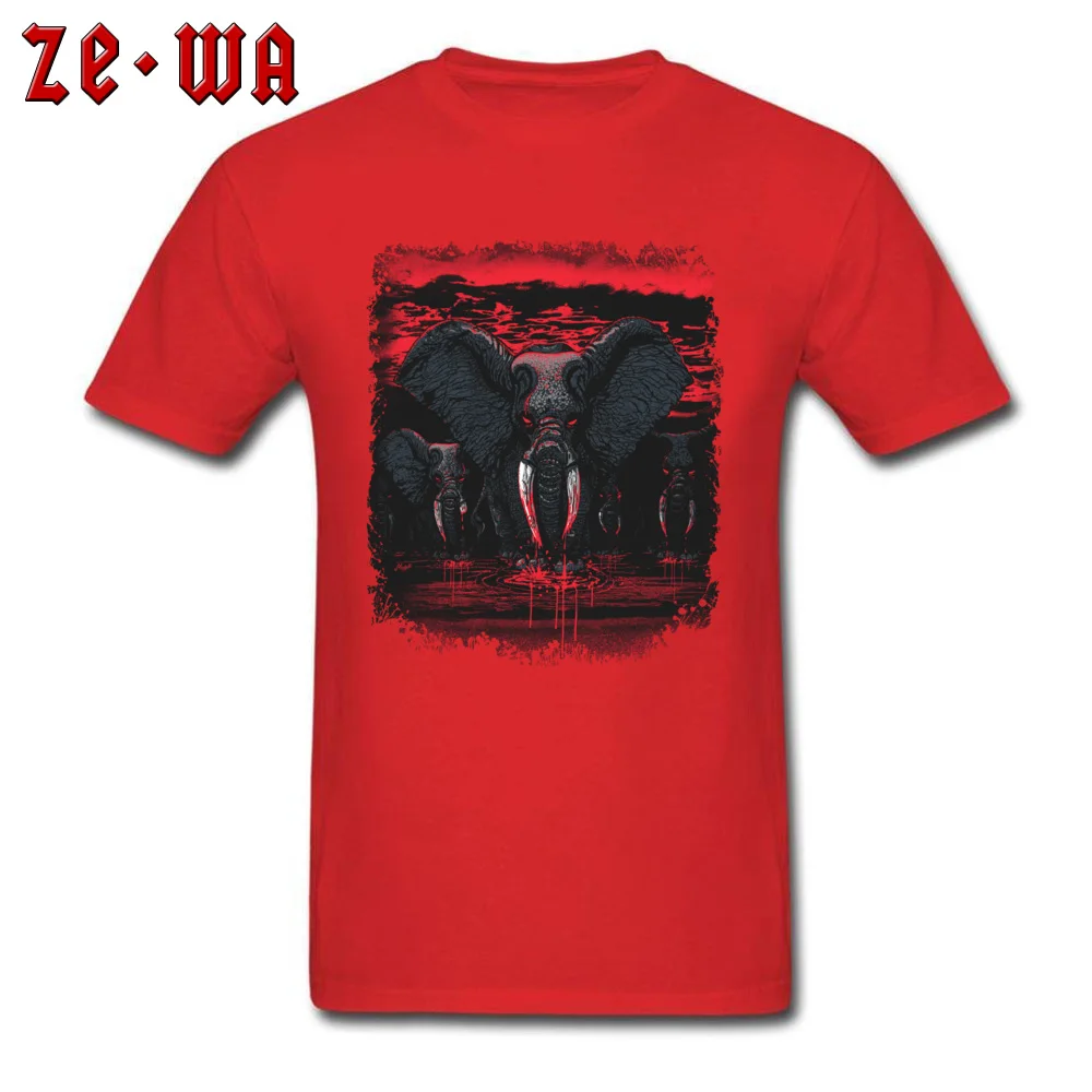 Leisure Blood Ivory Elephants Revenge T-Shirt Fashionable Summer Short Sleeve O-Neck Tops Tees Cotton Men Normal Tshirts Blood Ivory Elephants Revenge red