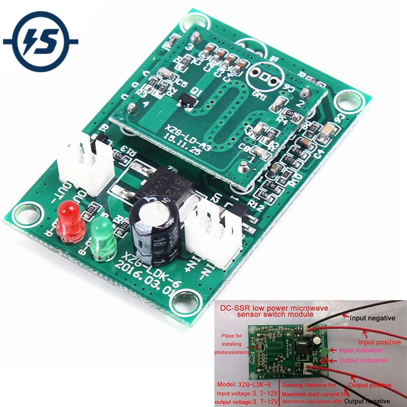 Microwave Sensor Human Body Induction Radar Sensor Switch Module DC-SSR DC Digital Inductive Sensor Indutive
Microwave Sensor Human Body Induction Radar Sensor Switch Module DC-SSR DC Digital Inductive Sensor Indutive