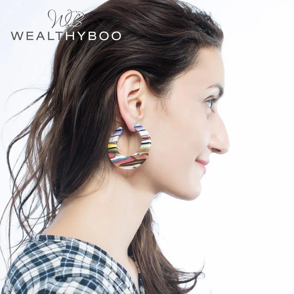 WEALTHYBOO Boho Geometric 2018 New Arrival Multicolor C shape Resin Earring r For Women Fashion Jewelry
WEALTHYBOO Boho Geometric 2018 New Arrival Multicolor C shape Resin Earring r For Women Fashion Jewelry