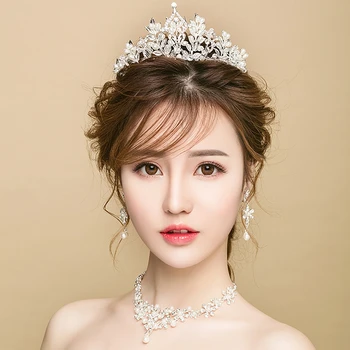 Grace Gorgeous Brilliant Bridal Tiara Wedding Crown Necklace Accessories Baroque Handmade Jewelry Set For Wedding
Grace Gorgeous Brilliant Bridal Tiara Wedding Crown Necklace Accessories Baroque Handmade Jewelry Set For Wedding